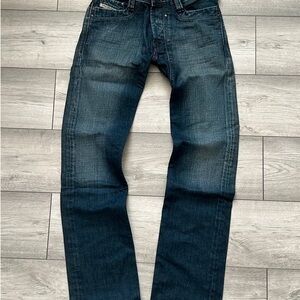 Diesel Dark Blue Straight Jeans